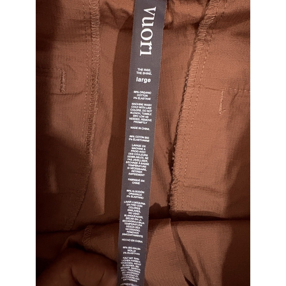 VUORI Ripstop Pants WOMENS LARGE LIGHT TERRA COTTA Hiking Activewear NEW!! - Picture 2 of 8